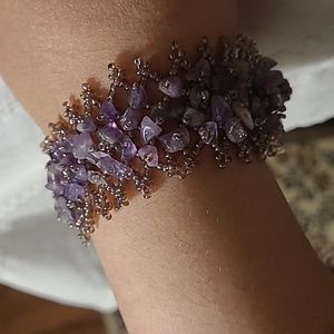 Purple Beaded Bracelet